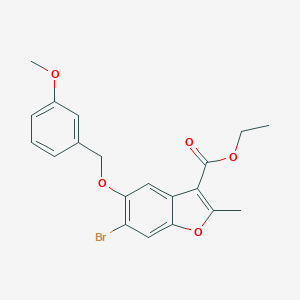 Ethyl 6-bromo-5-[(3-methoxyphenyl)methoxy]-2-methyl-1-benzofuran-3-carboxylate