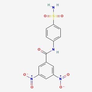 molecular formula C13H10N4O7S B3836130 N-[4-(aminosulfonyl)phenyl]-3,5-dinitrobenzamide 