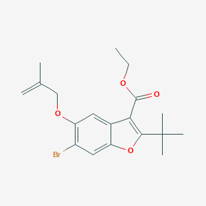 Ethyl 6-bromo-2-(tert-butyl)-5-((2-methylallyl)oxy)benzofuran-3-carboxylate