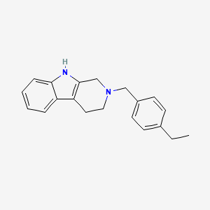 molecular formula C20H22N2 B3836160 2-(4-ethylbenzyl)-2,3,4,9-tetrahydro-1H-beta-carboline 