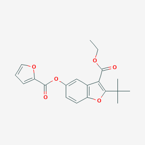 Ethyl 2-tert-butyl-5-(furan-2-carbonyloxy)-1-benzofuran-3-carboxylate