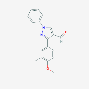 3-(4-ethoxy-3-methylphenyl)-1-phenyl-1H-pyrazole-4-carbaldehyde