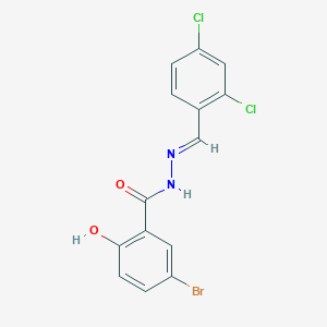 molecular formula C14H9BrCl2N2O2 B3836207 5-bromo-N'-(2,4-dichlorobenzylidene)-2-hydroxybenzohydrazide CAS No. 303066-05-9