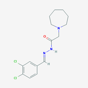 molecular formula C15H19Cl2N3O B3836344 2-(1-azepanyl)-N'-(3,4-dichlorobenzylidene)acetohydrazide 