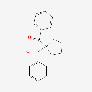 molecular formula C19H18O2 B3836350 1,1-cyclopentanediylbis(phenylmethanone) 