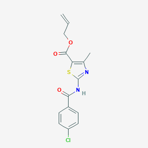 Allyl 2-[(4-chlorobenzoyl)amino]-4-methyl-1,3-thiazole-5-carboxylate