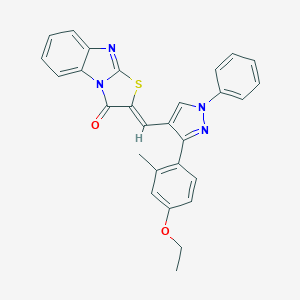 2-{[3-(4-ethoxy-2-methylphenyl)-1-phenyl-1H-pyrazol-4-yl]methylene}[1,3]thiazolo[3,2-a]benzimidazol-3(2H)-one