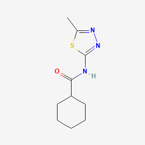 N-(5-methyl-1,3,4-thiadiazol-2-yl)cyclohexanecarboxamide