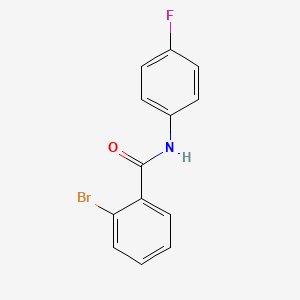 molecular formula C13H9BrFNO B3836516 2-溴-N-(4-氟苯基)苯甲酰胺 CAS No. 153386-07-3