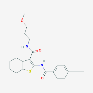 2-[(4-tert-butylbenzoyl)amino]-N-(3-methoxypropyl)-4,5,6,7-tetrahydro-1-benzothiophene-3-carboxamide