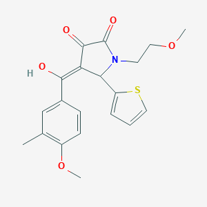3-hydroxy-1-(2-methoxyethyl)-4-(4-methoxy-3-methylbenzoyl)-5-(2-thienyl)-1,5-dihydro-2H-pyrrol-2-one