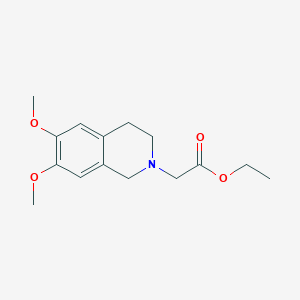 molecular formula C15H21NO4 B3836583 ethyl (6,7-dimethoxy-3,4-dihydro-2(1H)-isoquinolinyl)acetate 