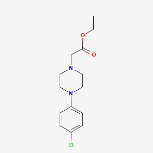 molecular formula C14H19ClN2O2 B3836622 ethyl [4-(4-chlorophenyl)-1-piperazinyl]acetate 