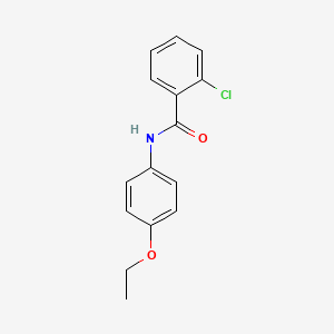 molecular formula C15H14ClNO2 B3836654 2-chloro-N-(4-ethoxyphenyl)benzamide 