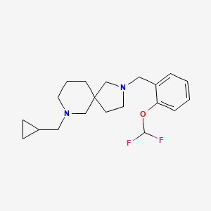 molecular formula C20H28F2N2O B3836662 7-(cyclopropylmethyl)-2-[2-(difluoromethoxy)benzyl]-2,7-diazaspiro[4.5]decane 