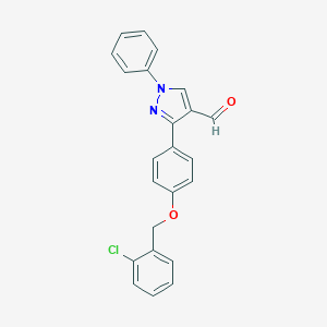3-{4-[(2-chlorobenzyl)oxy]phenyl}-1-phenyl-1H-pyrazole-4-carbaldehyde