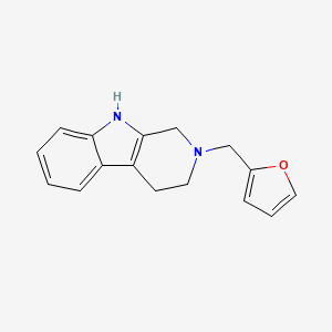 molecular formula C16H16N2O B3836708 2-(2-furylmethyl)-2,3,4,9-tetrahydro-1H-beta-carboline 