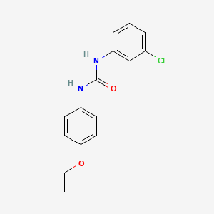 molecular formula C15H15ClN2O2 B3836794 N-(3-chlorophenyl)-N'-(4-ethoxyphenyl)urea CAS No. 13141-93-0