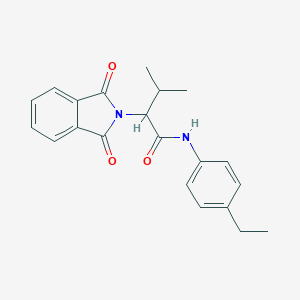 molecular formula C21H22N2O3 B383680 2-(1,3-dioxo-1,3-dihydro-2H-isoindol-2-yl)-N-(4-ethylphenyl)-3-methylbutanamide CAS No. 611176-79-5
