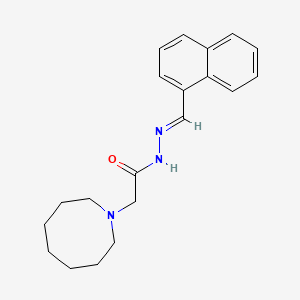 molecular formula C20H25N3O B3836811 2-(1-azocanyl)-N'-(1-naphthylmethylene)acetohydrazide 