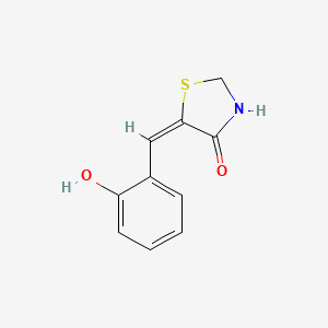 molecular formula C10H9NO2S B3836814 5-(2-hydroxybenzylidene)-1,3-thiazolidin-4-one 