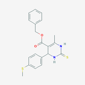 molecular formula C20H20N2O2S2 B383682 Benzyl 6-methyl-4-[4-(methylsulfanyl)phenyl]-2-thioxo-1,2,3,4-tetrahydropyrimidine-5-carboxylate 