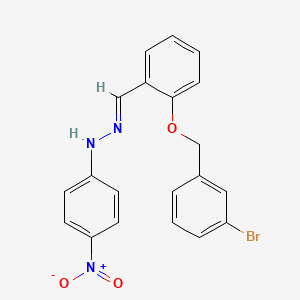 molecular formula C20H16BrN3O3 B3836839 2-[(3-bromobenzyl)oxy]benzaldehyde (4-nitrophenyl)hydrazone 