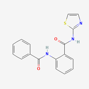 molecular formula C17H13N3O2S B3836853 2-(benzoylamino)-N-1,3-thiazol-2-ylbenzamide CAS No. 332911-19-0