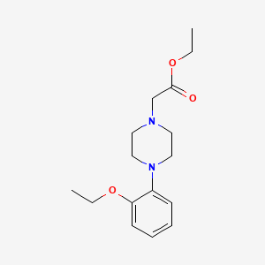 molecular formula C16H24N2O3 B3836896 ethyl [4-(2-ethoxyphenyl)-1-piperazinyl]acetate 