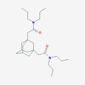 molecular formula C26H46N2O2 B383690 2-{3-[2-(dipropylamino)-2-oxoethyl]-1-adamantyl}-N,N-dipropylacetamide 