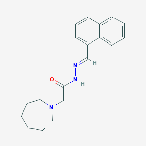 molecular formula C19H23N3O B3836900 2-(1-azepanyl)-N'-(1-naphthylmethylene)acetohydrazide 