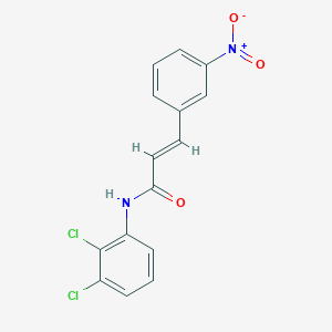 molecular formula C15H10Cl2N2O3 B3836907 N-(2,3-dichlorophenyl)-3-(3-nitrophenyl)acrylamide 