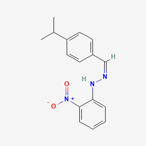 molecular formula C16H17N3O2 B3836913 4-isopropylbenzaldehyde (2-nitrophenyl)hydrazone 
