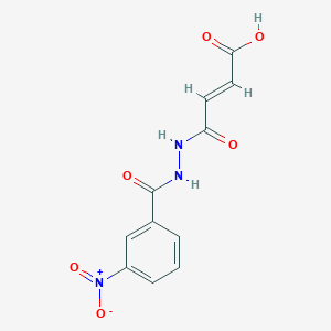 molecular formula C11H9N3O6 B3836931 4-[2-(3-nitrobenzoyl)hydrazino]-4-oxo-2-butenoic acid CAS No. 5279-74-3