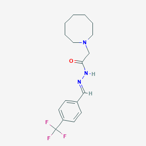molecular formula C17H22F3N3O B3836952 2-(1-azocanyl)-N'-[4-(trifluoromethyl)benzylidene]acetohydrazide 