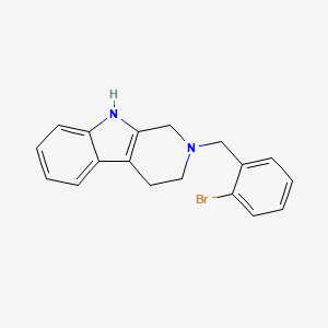 molecular formula C18H17BrN2 B3836956 2-(2-bromobenzyl)-2,3,4,9-tetrahydro-1H-beta-carboline 