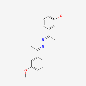 molecular formula C18H20N2O2 B3836964 1-(3-methoxyphenyl)ethanone [1-(3-methoxyphenyl)ethylidene]hydrazone 