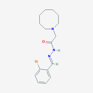 molecular formula C16H22BrN3O B3836966 2-(1-azocanyl)-N'-(2-bromobenzylidene)acetohydrazide 