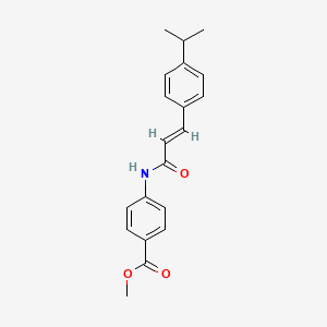 molecular formula C20H21NO3 B3836983 methyl 4-{[3-(4-isopropylphenyl)acryloyl]amino}benzoate 