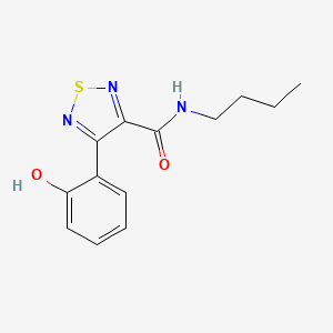 molecular formula C13H15N3O2S B3836991 N-butyl-4-(2-hydroxyphenyl)-1,2,5-thiadiazole-3-carboxamide 
