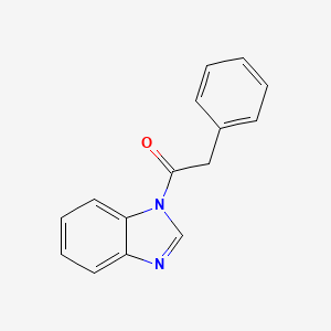molecular formula C15H12N2O B3837007 1-(phenylacetyl)-1H-benzimidazole 