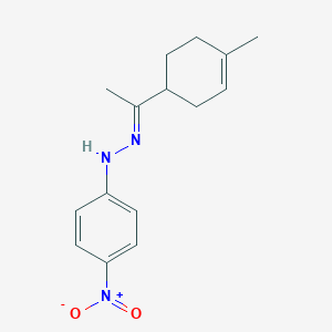 molecular formula C15H19N3O2 B3837032 1-(4-methyl-3-cyclohexen-1-yl)ethanone (4-nitrophenyl)hydrazone 