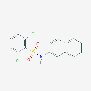 molecular formula C16H11Cl2NO2S B383704 2,6-dichloro-N-(2-naphthyl)benzenesulfonamide 