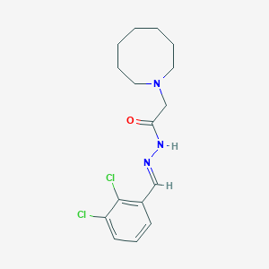 molecular formula C16H21Cl2N3O B3837058 2-(1-azocanyl)-N'-(2,3-dichlorobenzylidene)acetohydrazide 
