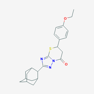molecular formula C23H27N3O2S B383706 2-(2-adamantyl)-5-(4-ethoxyphenyl)-5,6-dihydro-7H-[1,2,4]triazolo[5,1-b][1,3]thiazin-7-one 