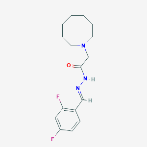 molecular formula C16H21F2N3O B3837101 2-(1-azocanyl)-N'-(2,4-difluorobenzylidene)acetohydrazide 