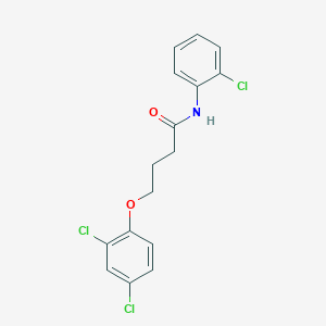 molecular formula C16H14Cl3NO2 B3837122 N-(2-chlorophenyl)-4-(2,4-dichlorophenoxy)butanamide 
