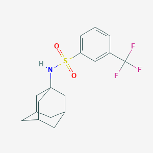molecular formula C17H20F3NO2S B383713 N-(1-adamantyl)-3-(trifluoromethyl)benzenesulfonamide 