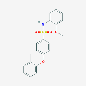 molecular formula C20H19NO4S B383714 N-(2-methoxyphenyl)-4-(2-methylphenoxy)benzenesulfonamide 