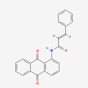 molecular formula C23H15NO3 B3837147 N-(9,10-dioxo-9,10-dihydro-1-anthracenyl)-3-phenylacrylamide 